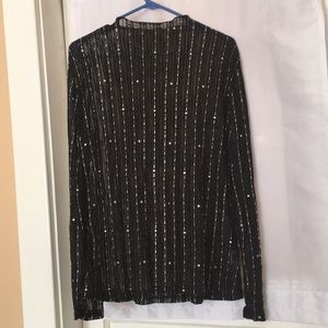 Sheer glitter top